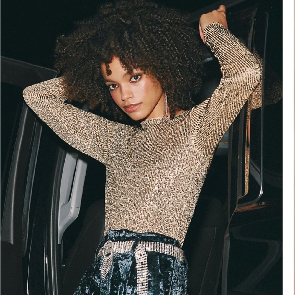 Free People Gold Rush Long Sleeve